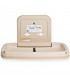Surface-mounted horizontal baby changing station