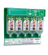 Poste de lavage oculaire mural multi flacons