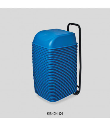 36 blue cinema seats with rolling cart