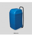 36 blue cinema seats with rolling cart