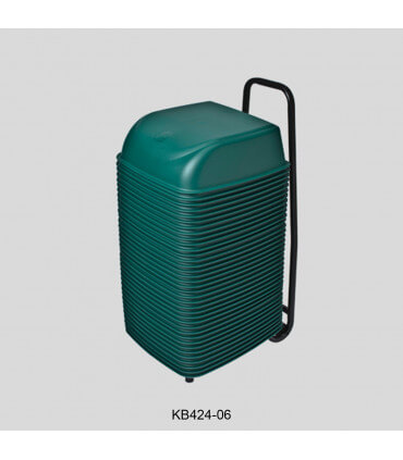 36 green cinema seats with rolling cart