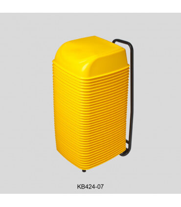 36 yellow cinema seats with rolling cart