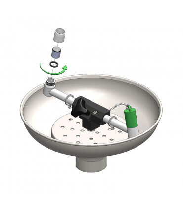 Pezzo di ricambio : Kit diffusore lavaocchi per HU-STD-75G e HU-STD-85G