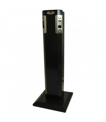 Cenicero de pedestal para exteriores de alta resistencia