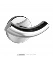 Bright polished stainless steel double coat hook