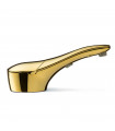 Designer series counter-mounted automatic soap dispenser, polished brass, liquid