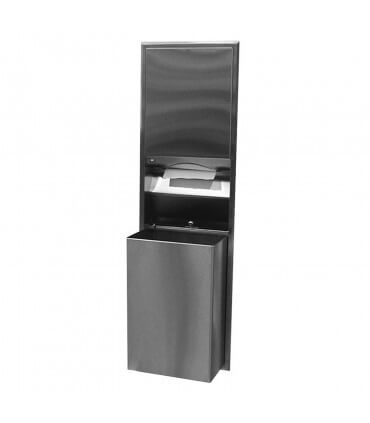 Dispensador de toallas de papel/recipiente para residuos
