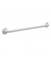 Vinyl-coated grab bar with snap flange