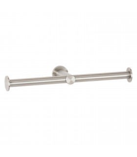 Surface-mounted double toilet roll holder