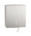 Surface-mounted single jumbo-toilet roll holder