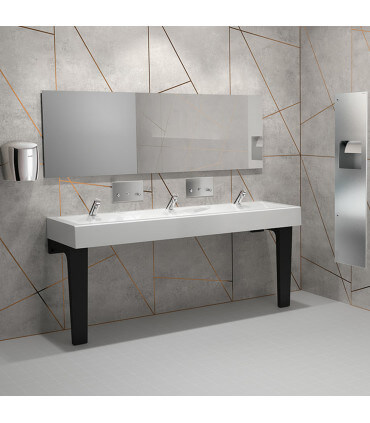 Combi poubelle encastrable et distributeur d'essuie-mains, 30 litres