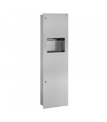 Combi poubelle encastrable et distributeur d'essuie-mains, 30 litres