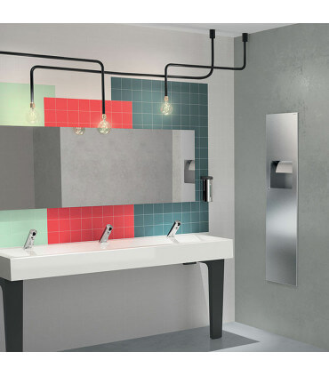 Combi poubelle encastrable et distributeur d'essuie-mains, 30 litres