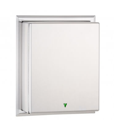 Distributeur automatique de serviettes en rouleau semi-encastré équipé d'une lumière LED intuitive