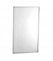 Specchio con cornice in acciaio inox