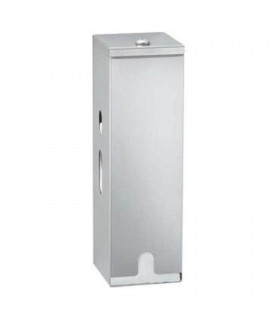 Surface-mounted three roll toilet tissue dispenser