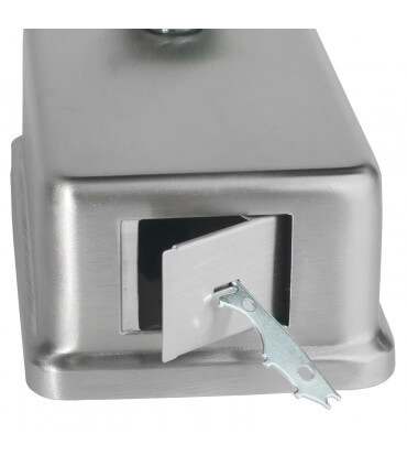 Surface-mounted soap dispenser