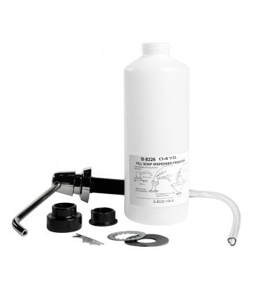 Distributeur de savon liquide, bec long, à monter sur lavabo (1 litre)