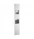 3-in-1 unit : Electronic hand dryer, papel towel dispenser and waste receptacle
