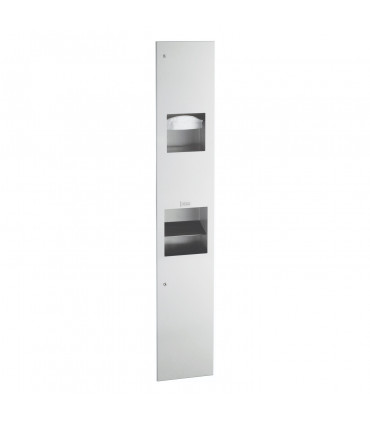 3-in-1 unit : Electronic hand dryer, papel towel dispenser and waste receptacle