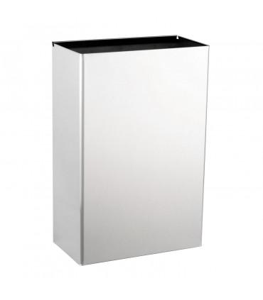 Interchangeable waste receptacle, satin stainless steel (12-gal)