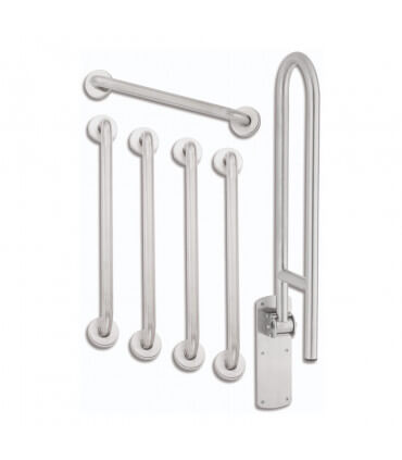 Ensemble de barres d'appui pour toilettes