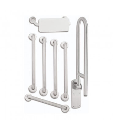 Ensemble de barres d'appui pour toilettes