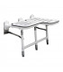 Bariatric folding shower seat with legs