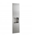 3-in-1 unit : Electronic hand dryer, papel towel dispenser and waste receptacle