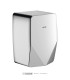 HIGHFLOW compact air pulse hand dryer, polished satin