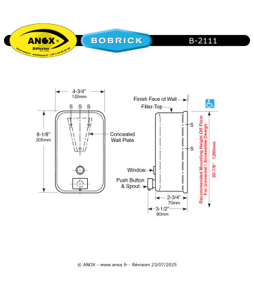 Surface-mounted soap dispenser