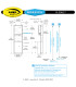 Dispensador de toallas de papel/recipiente para residuos