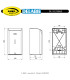 Wall-mounted electronic liquid soap dispenser, 0,5 litre