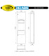 Recessed combi hand dryer and paper towel dispenser/bin