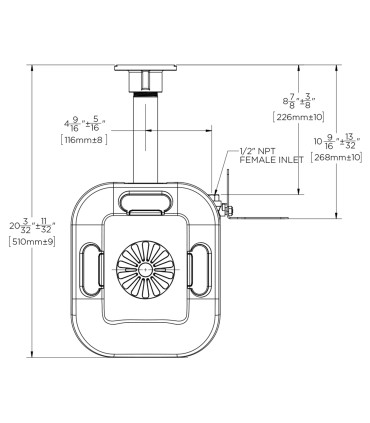 Lavaojos y lavacara de pared - Acero Inoxidable