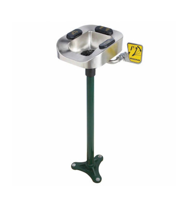 Lavaojos y lavacara de pedestal Optimus - Acero Inoxidable