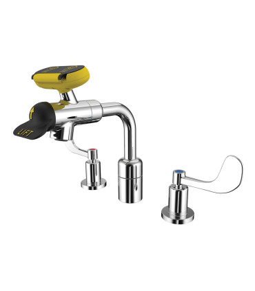 Grifo de laboratorio con lavaojos integrado Eyesaver