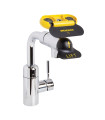 Grifo monomando de laboratorio con lavaojos Eyesaver