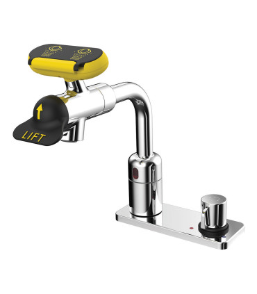 Grifo lavaojos con sensor Eyesaver® (CA) con mezclador sobre encimera