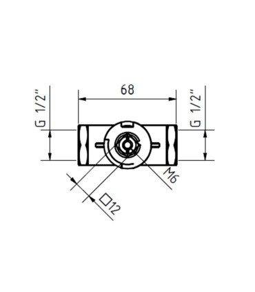 Valvola per lavaocchi da 1/2"