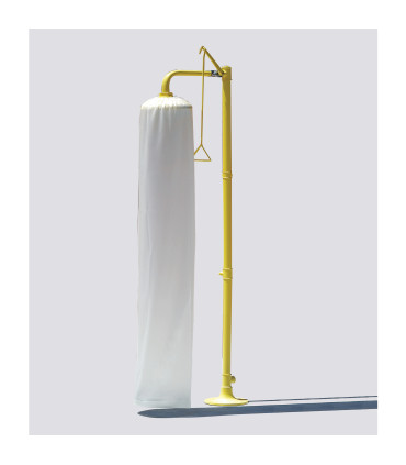 Comprobador de caudal (cono de PVC) para duchas de seguridad