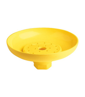 Vaschetta in ABS giallo per lavaocchi (Ø 25 cm)