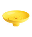 Vasca de ABS amarillo para lavaojos (Ø 25 cm)