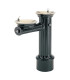 Fontaine à boire extérieure sur pied en aluminium, accessible PMR et résistante au gel