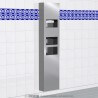 Unidad 3 en 1 : Secador de manos electrónico, dispensador de toallas de papel y papelera