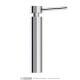 Lavatory-mounted soap dispenser