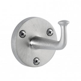 Heavy-duty clothes hook with exposed mounting