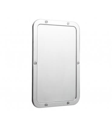 Miroir sans encadrement, pour lieux de haute sécurité
