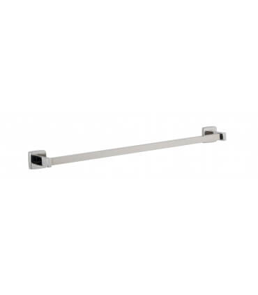 Barre porte-serviette, carrée, tout en inox