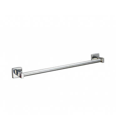Barre porte-serviette, ronde, tout en inox